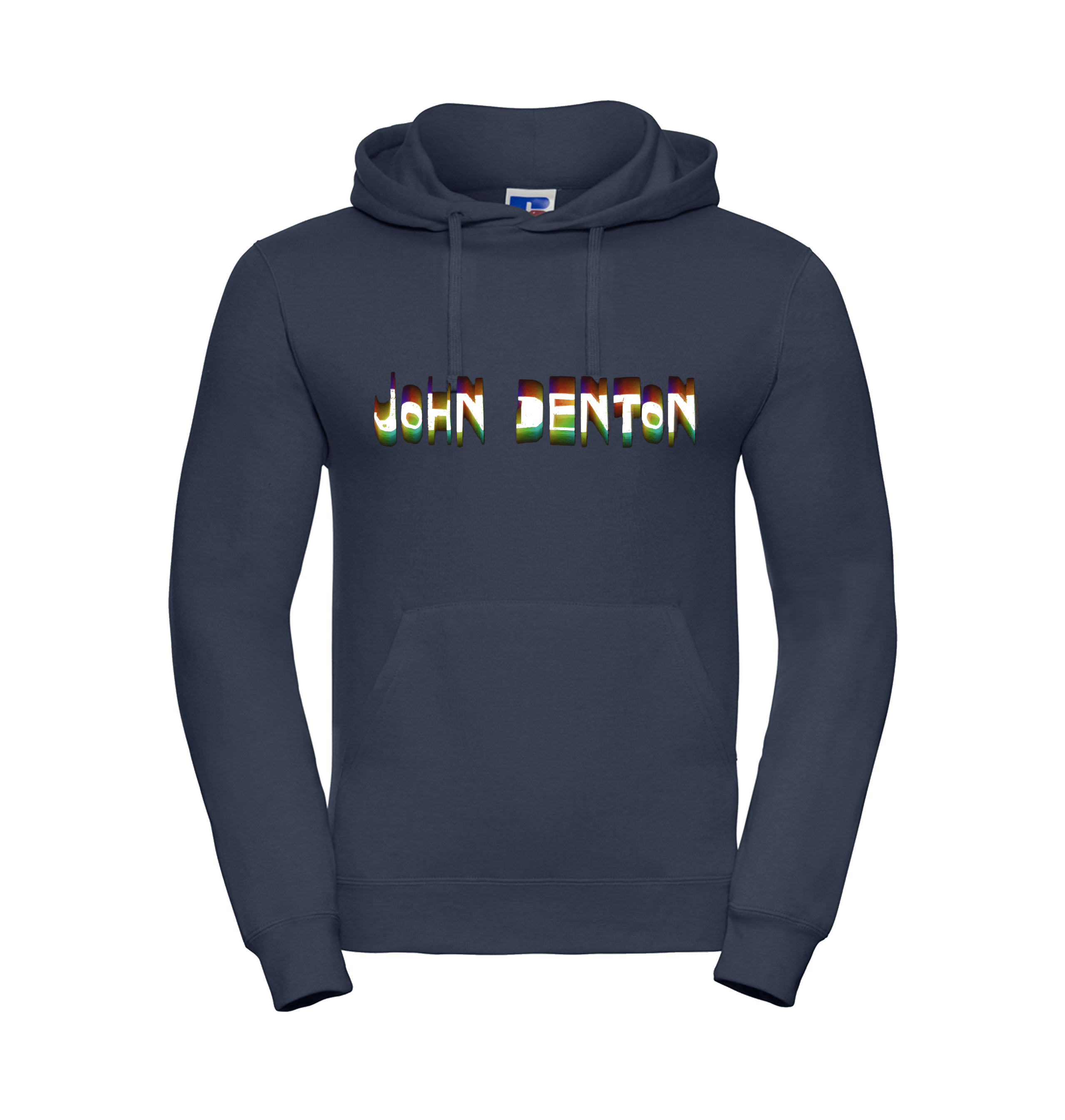 French Navy Printed Hoody Front