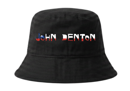 John Denton Chile Logo Bucket Hats Red, Baby Pink, Black