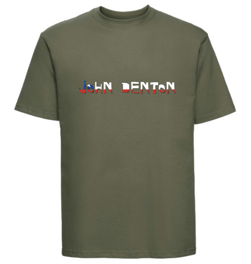 Olive Printed T-shirt Front