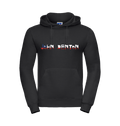 Black Printed Hoody Front
