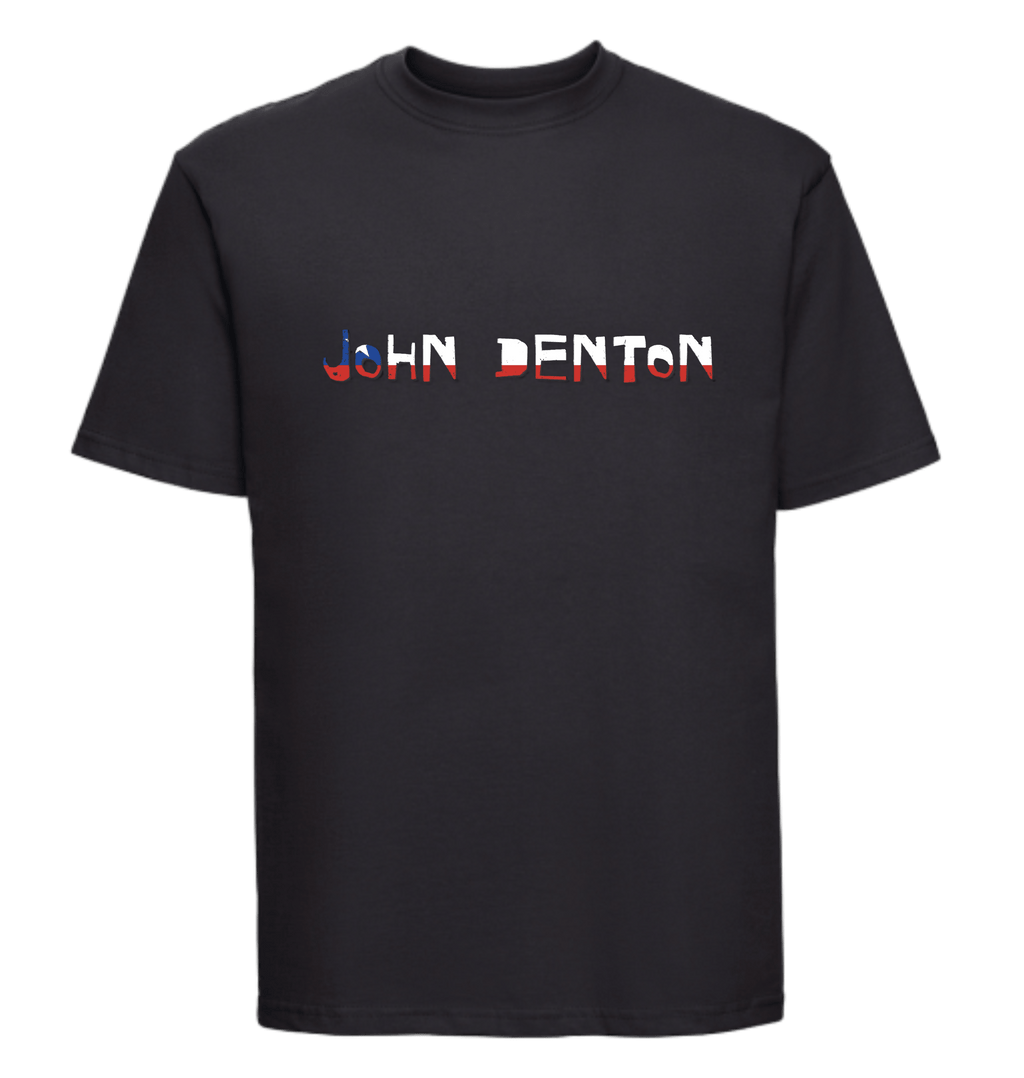 Black Printed T-shirt Front