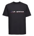 Black Printed T-shirt Front