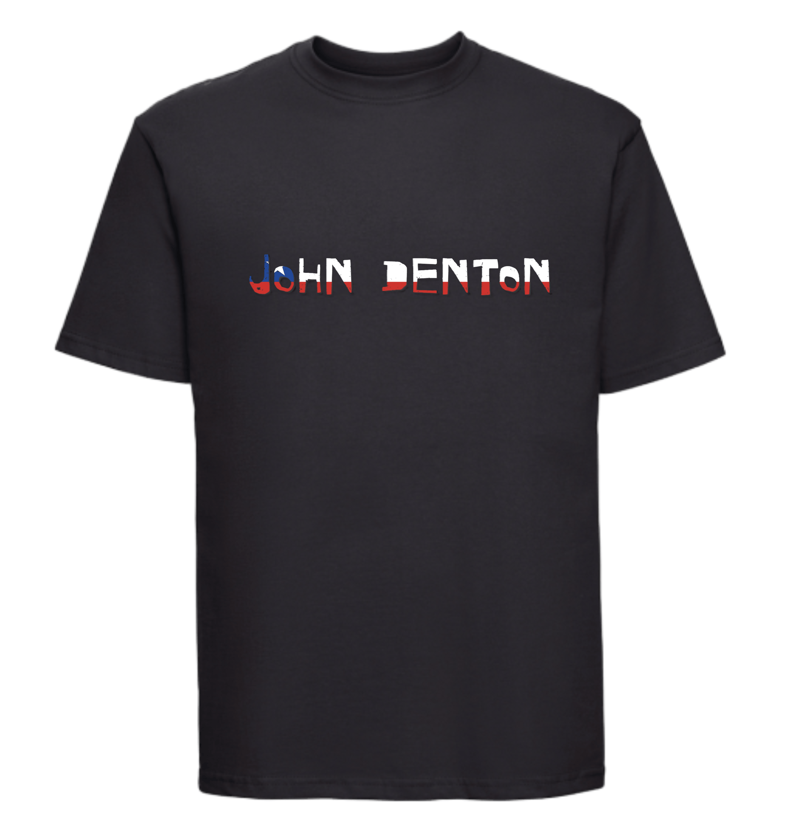 Black Printed T-shirt Front