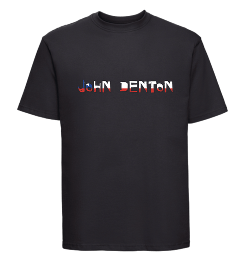 Black Printed T-shirt Front