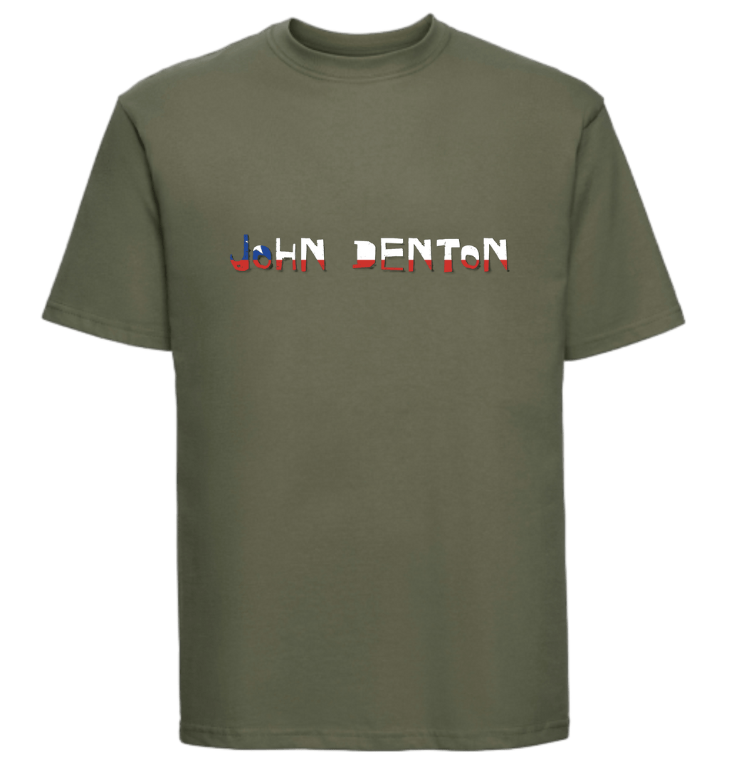 Olive Printed T-shirt Front