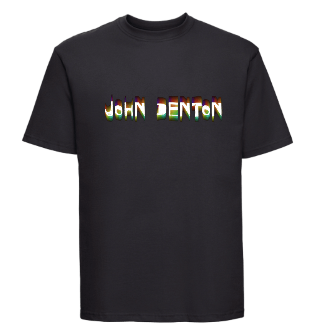 Black Printed T-shirt Front