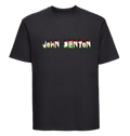 Black Printed T-shirt Front